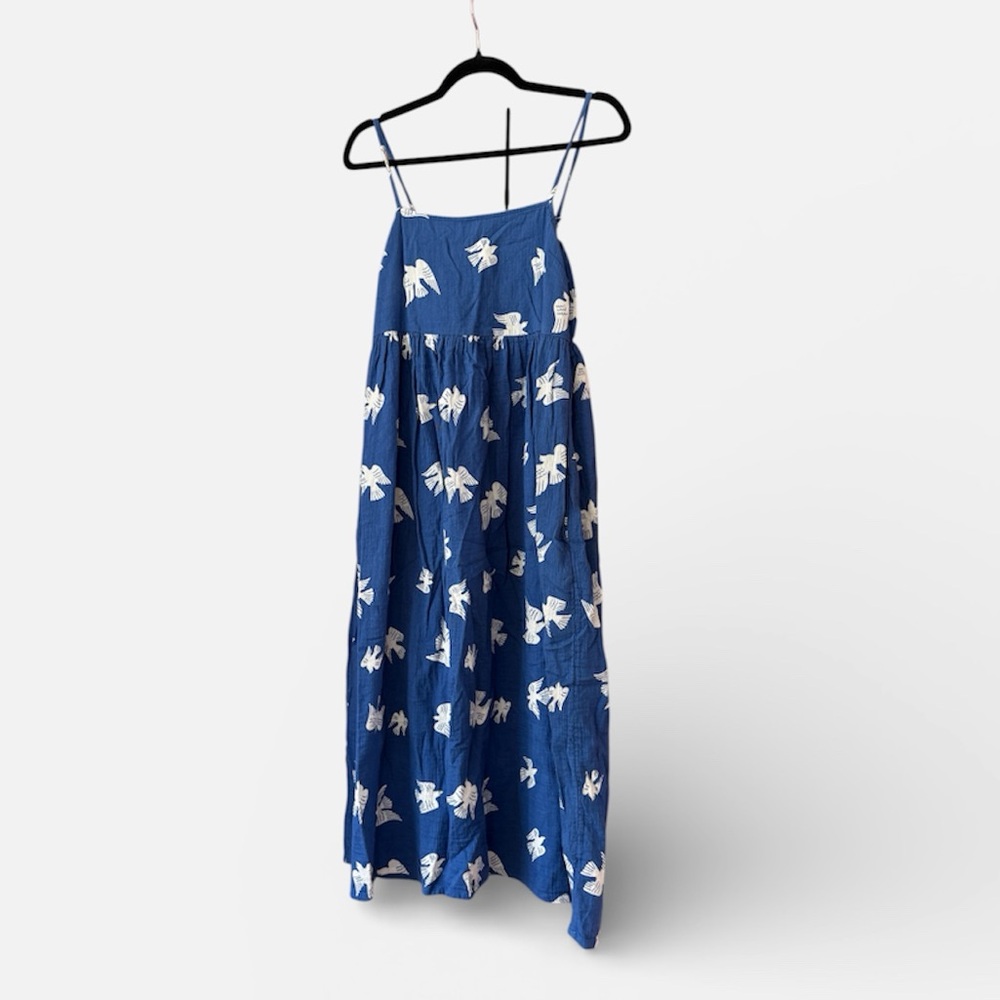 Hanna Andersson Blue Bird Print Dress